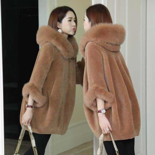 Winter Fashion Imitation Velvet Fur Coat Long Fur Coat Female Loose Thick Warm Mink Fur Teddy Coat