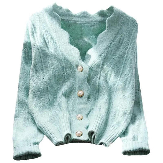 2021 Long-sleeved Cross V-neck Bottoming Shirt Women Autumn and Winter Knit Sweater