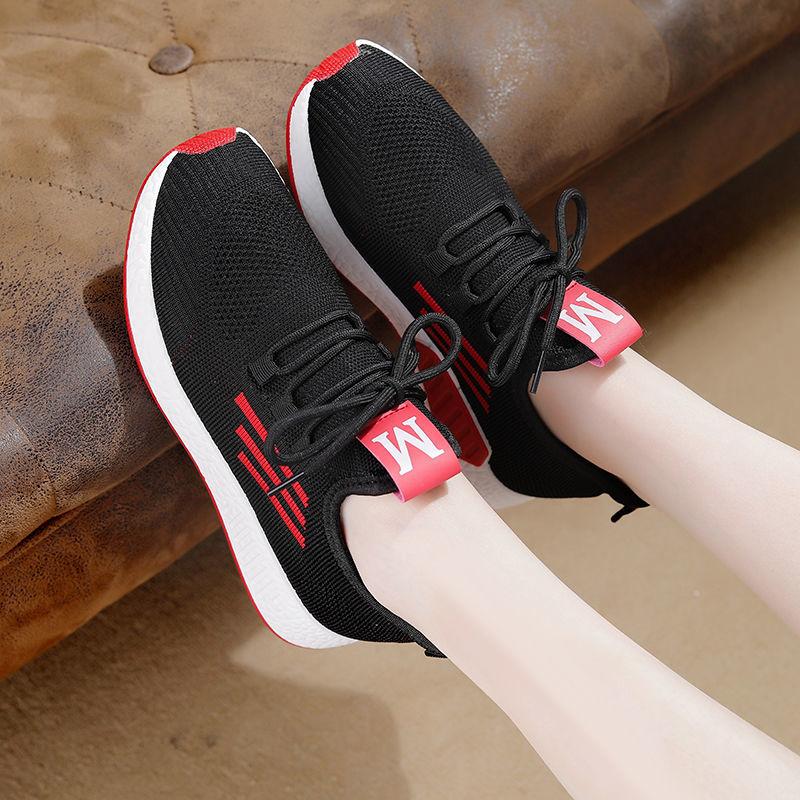 Women's New Spring Summer Sports Shoes Breathable Mesh Casual Shoes Lightweight Running Shoes Increased Net Shoes