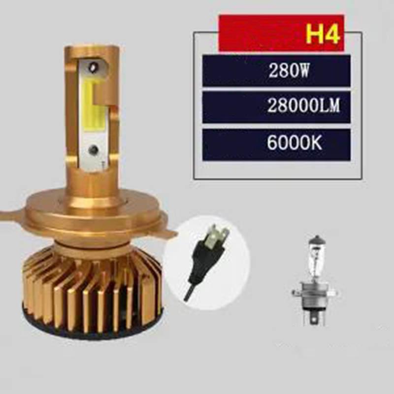 1Pc No Modification Car Led Bulb H1 H7 H4 H8 H9 H3 Led Headlight H11 Super Bright Spotlight Far and Near Light Headlight