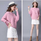 Women Sexy Boat Neck Pullover Sweater Plus Size Batwing Sleeve Knitted sweater