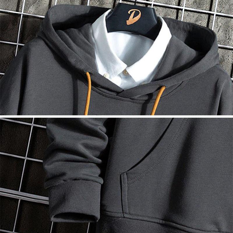 Spring Hooded Pullover Suit Men Casual Sweater and Pants Teen Student Clothing Sports Suit for Young