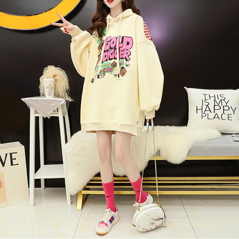 Fashion Spring and Autumn Thin Female Sweater Wild Hat Loose Korean Version Leisure Blouse