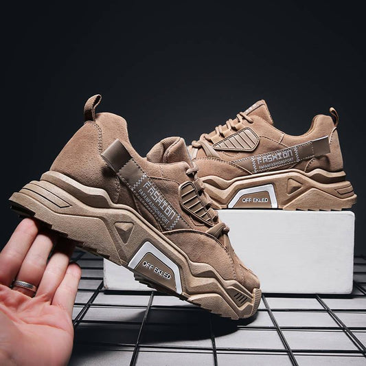 Men's Shoes Fall Thick Bottom Breathable Daddy Shoes Running Student Sports Leisure Shoes for Men