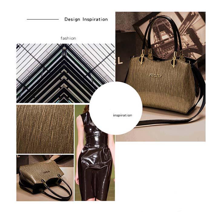 European Fashion Simple Stripe Handbags Women Bags Women Leather Handbags Ladies Totes Bolsa