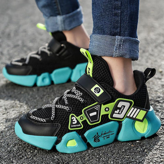 Boys Shoes 2020 Spring Autumn Big Children's Net Shoes Breathable Summer 3-12 Years Old Pupil Shoes Kids Sports Shoes