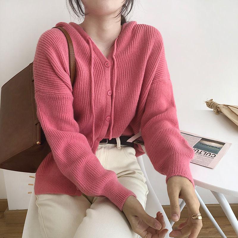 Autumn Winter Women Cardigan Warm Knitted Sweater Jacket Pocket Embroidery Fashion Knit Cardigans Coat Lady Loose Sweaters