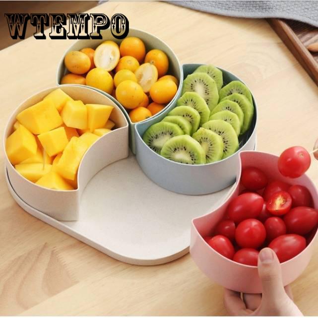 Brand Plastic Storage Box Family House Melon Seed Plate Sitting Room Dry Fruit Box Home