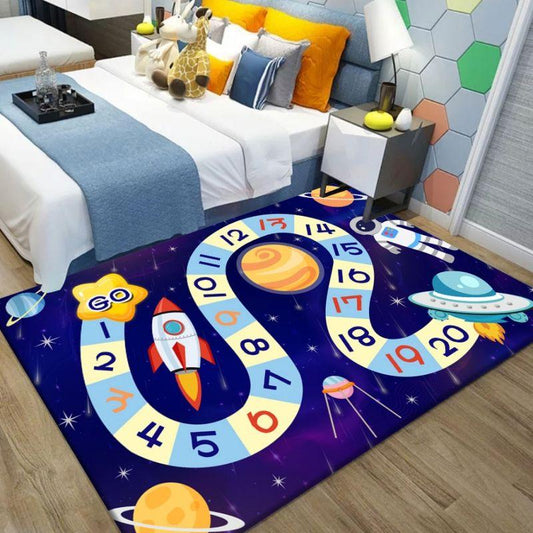 Cartoon Cute Children Rug Bedroom Room Bedside Blanket Puzzle Game Anti-fall Crawling Blanket