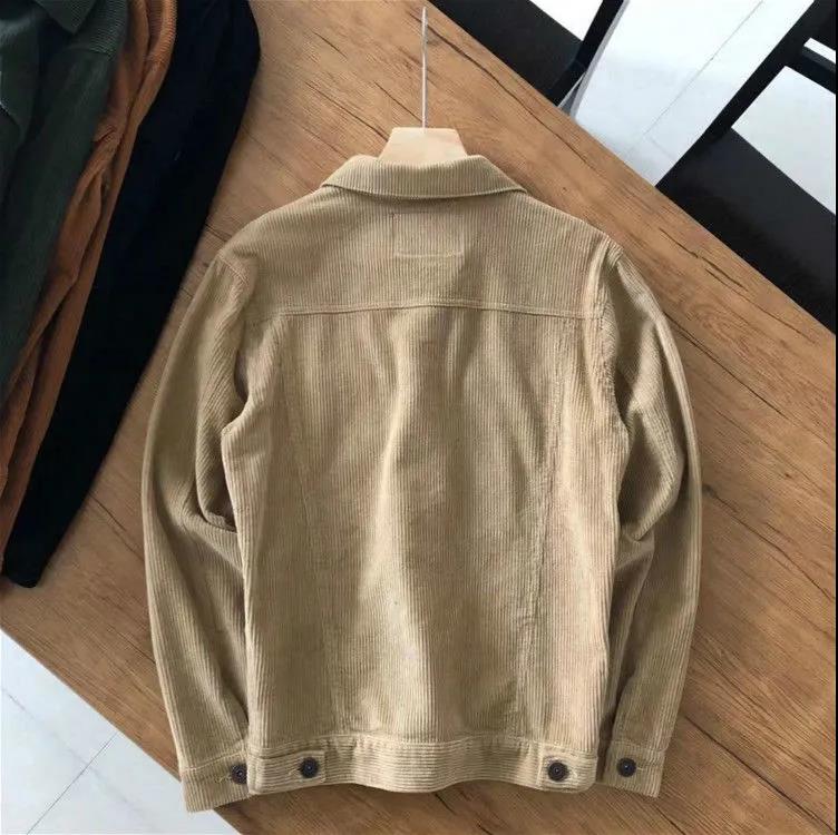 American Corduroy Jacket Men's Retro Washed and Old Loose Multi-pocket Tooling Fashion Comfortable Jacket