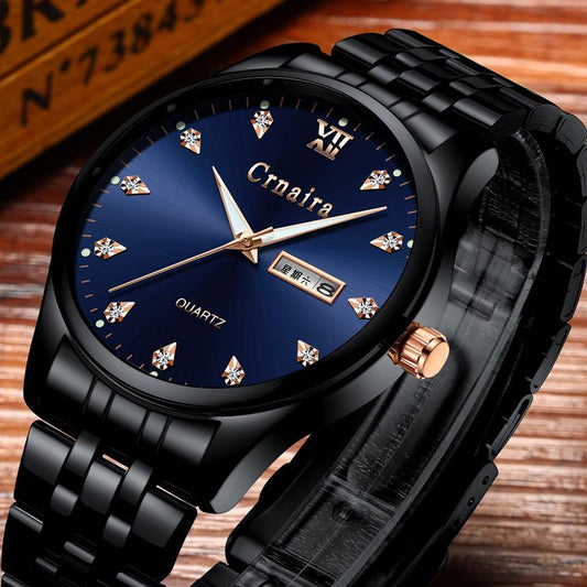 Men's Watches Luxury  Business Machinery Leisure Automatic Waterproof Stainless Steel Watch Men