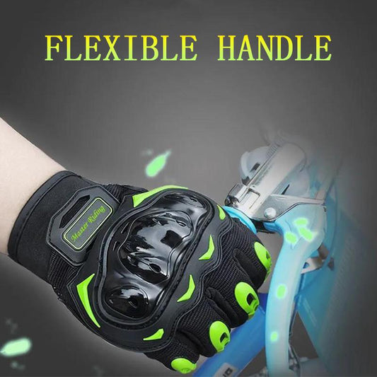 Motorcycle Gloves Four Seasons Men and Women Off-road Bike Riding Gloves Anti-fall Anti-collision Sunscreen Gloves Riding Equipment Supplies