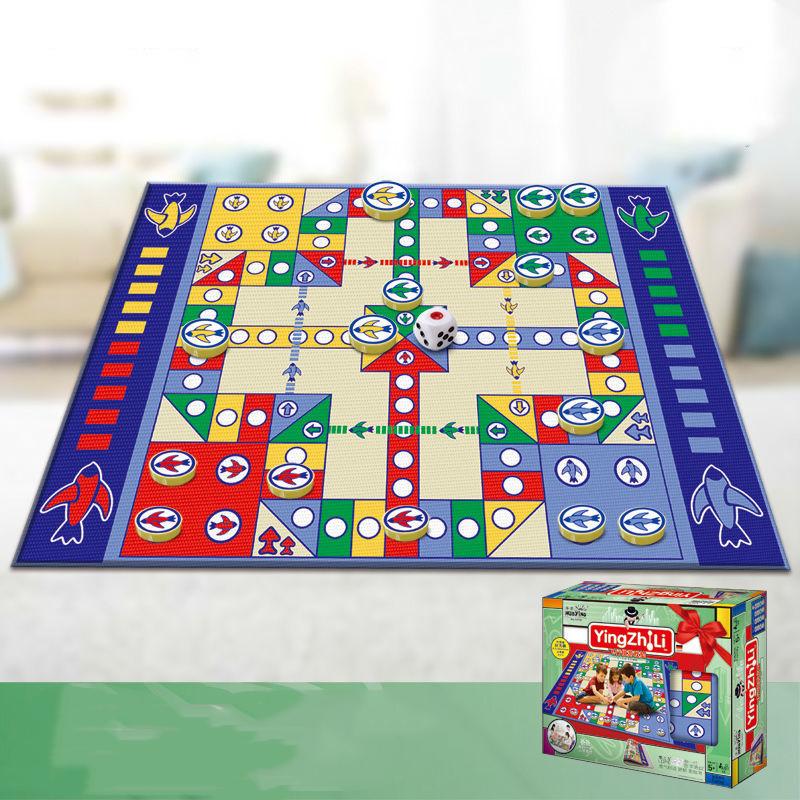 Children's Oversized Checkers Carpet Adult Game Chess Puzzle Board Game Carpet