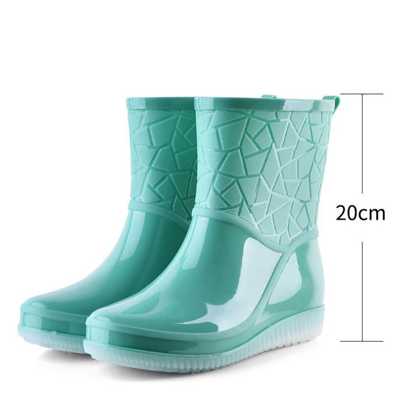 Rain Boots Women's Adult Low-to-slip Rain Boots Non-slip Wear-resistant All-match Water Boots Women's Overshoes