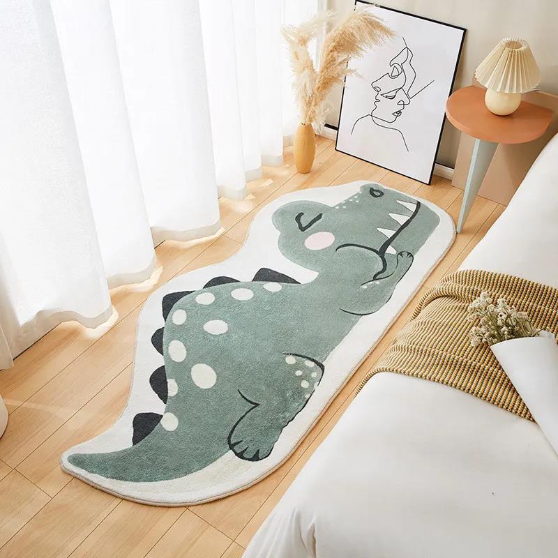 Cartoon Pattern Carpet Bedroom Bedside Blanket Household Long Strip Carpet Special-shaped Floor Mat