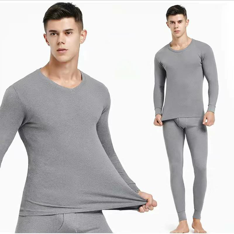 Men Winter Thermal Underwear Male Autumn Clothes Tight Suit Thicken Windproof Comfortable Soft Lining Long Sleeve High Elasticity Wearable Versatile