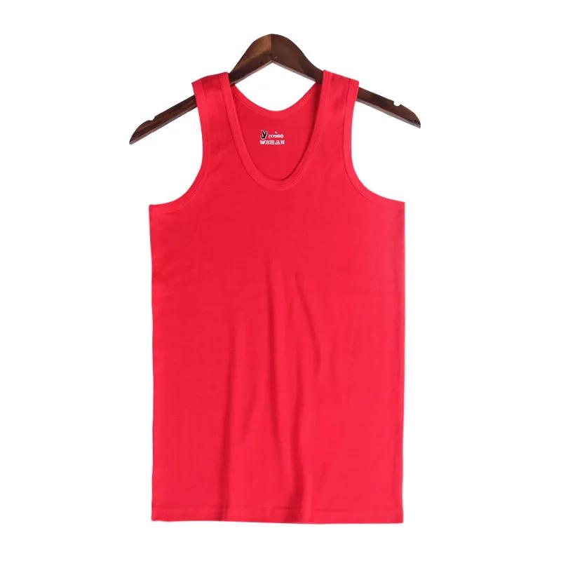 Men's Vest Pure Cotton Fitness Sports Youth Men's Stretch Undershirt