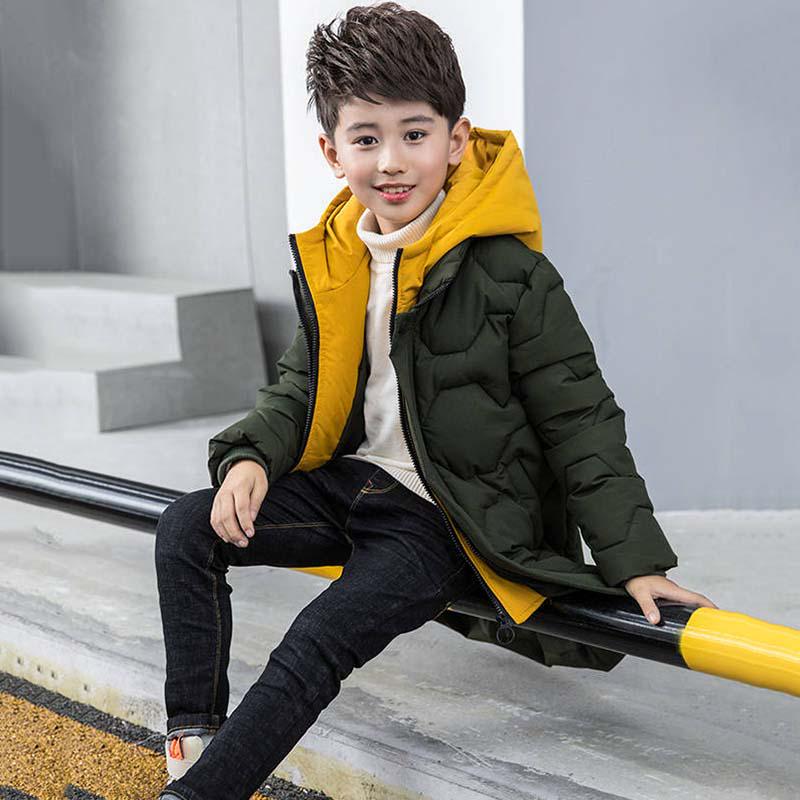 Jacket for Boy Winter Coat Kids Warm Thick Cotton Children Outerwear Teenage Boys Warm Parkas