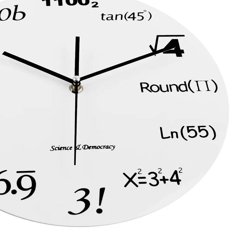 Clocks and Watches Wall Clocks Creative Mathematics Formula Fashion Living Room Personality Acrylic Quartz Clock Simple Modern Clock Mute Wall Clock