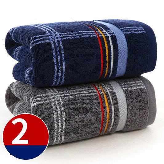 High-end Men's Towels Pure Cotton Absorbent Non-linting Dark Stain-resistant Face Wash Soft Adult Household Towel Face Wash Towel