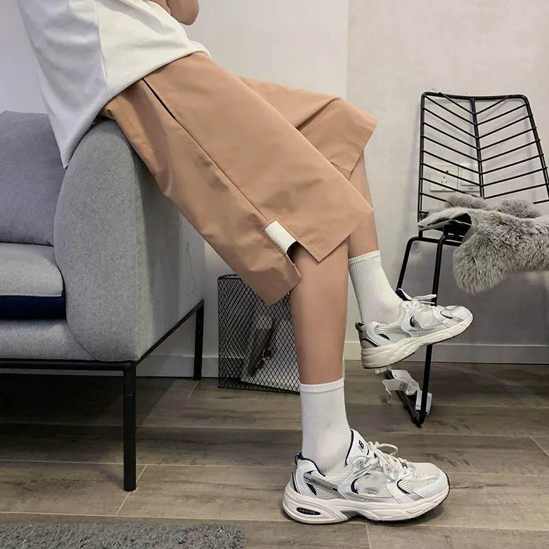 Summer Shorts Men's All-match Sports Pants Loose Straight Five-point Pants Casual Basketball Pants Outside Penetrating Cool Shorts