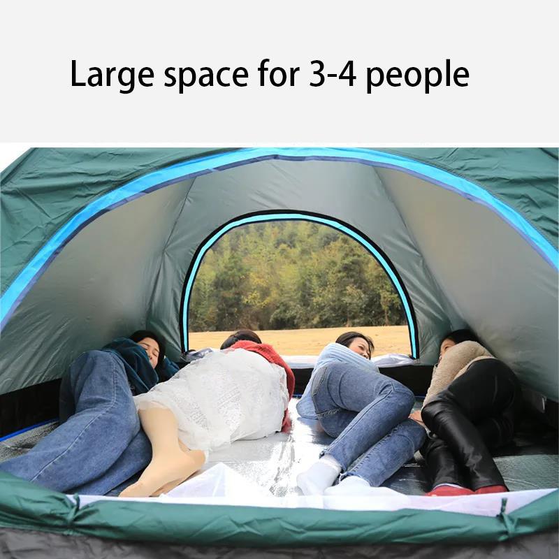 Tent Outdoor 3-4 People Beach Fishing Camping Family Outing Barbecue Simple Folding Tent