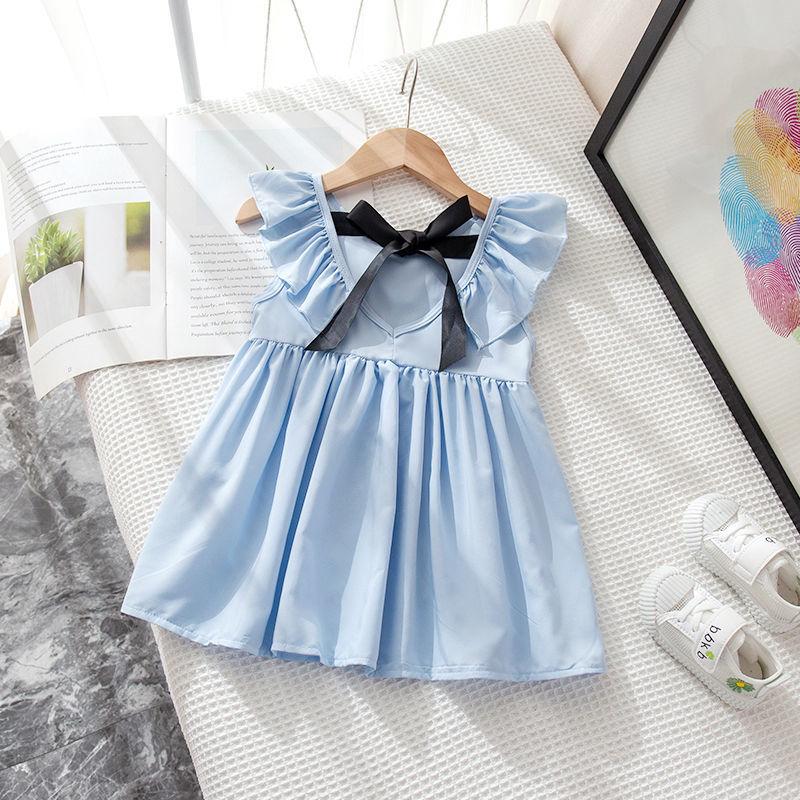 Girls Dress Korean Version of Suspenders Plaid Casual Sleeveless Party Princess Dress Cute Child Baby Kid Female Dress