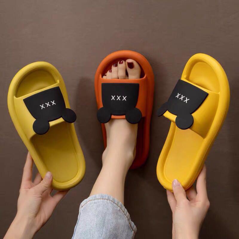 Slippers for Outer Wear Home Non-slip Bathroom Bath Sandals and Slippers Cute Light and Soft Slippers Beach Sandals