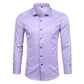 Men's Comfortable Bamboo Fiber Dress Shirts Casual Slim Fit Long Sleeve Male Social Shirts