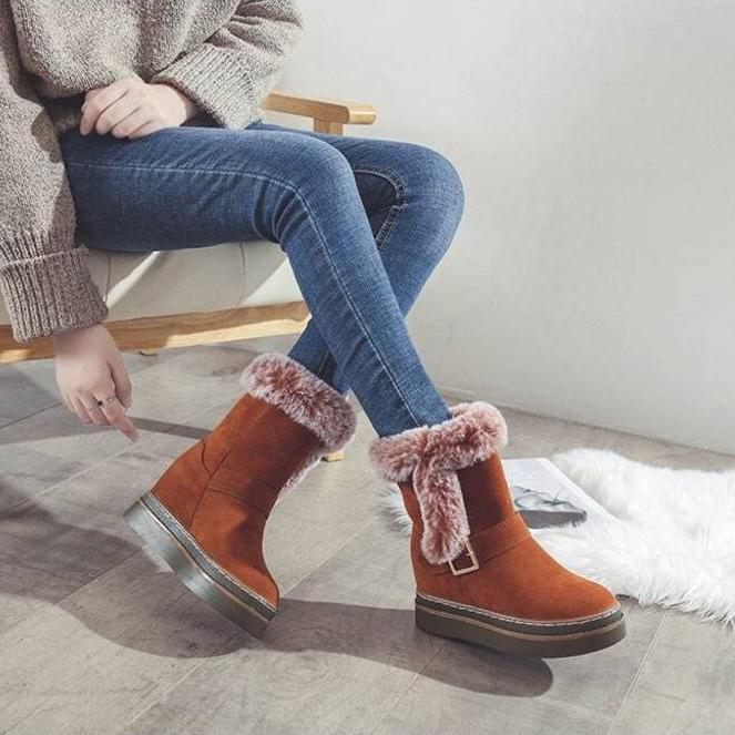 Women Boots 2019 Winter Shoes Woman Snow Boots with Plush Inside Botas Mujer Waterproof Winter Boots