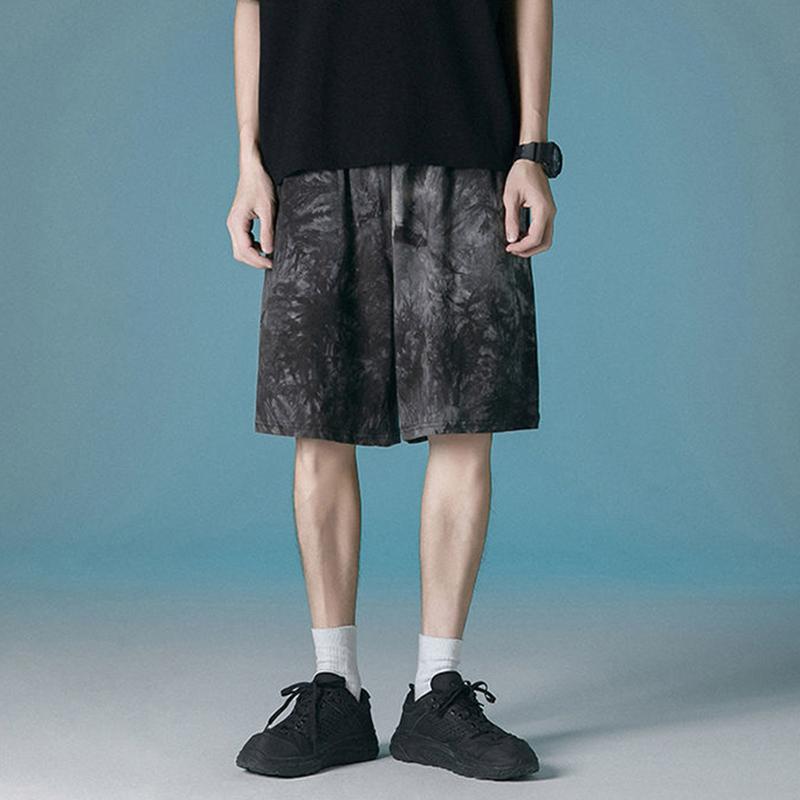 Summer Tie-dye Casual Shorts Men’s Outer Wear Thin Loose Loose Summer Korean Version of All-match Sports Five-point Pants