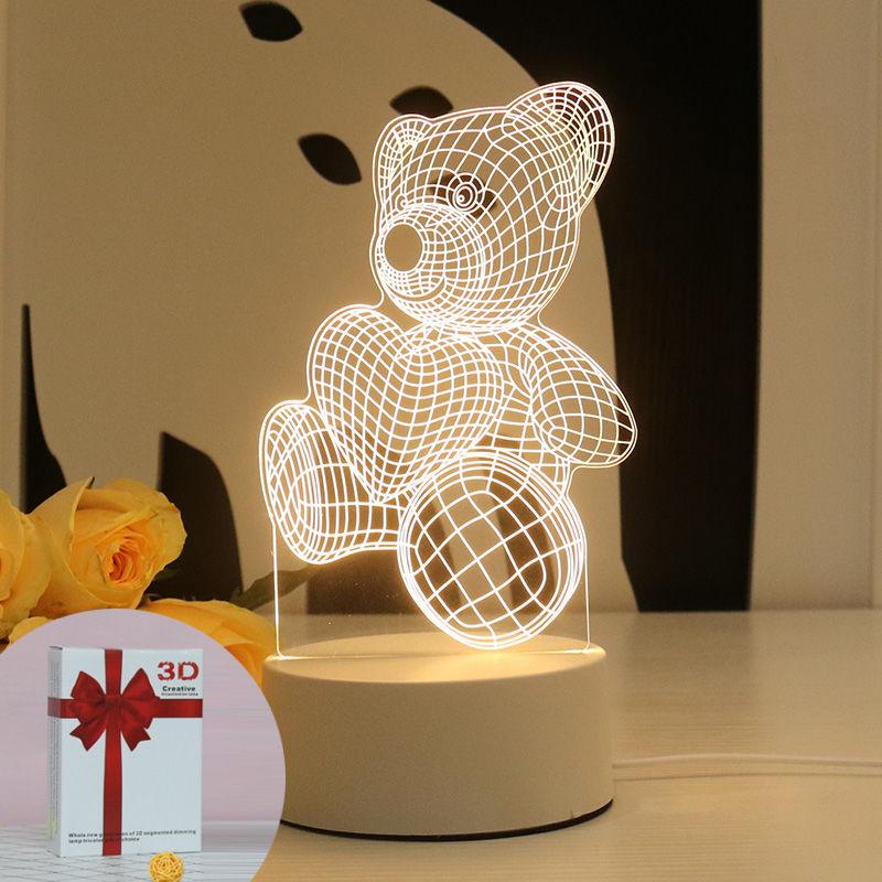 LED Table Lamp Decoration Decoration Creative Birthday Gift Acrylic Decoration Table Lamp Bedside Night Light Table Lamp