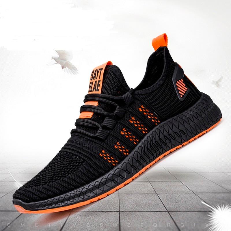 Plus Size 39-44 Men Running Shoes Lightweight Sneakers Breathable Outdoor Sports Shoes Comfortable Deodorant Running Gym Shoes