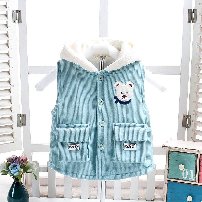 Baby Boy's Autumn and Winter Children's Clothes Autumn Foreign Style Baby Cotton Clothe Winter Thin Cotton Three-piece Suit