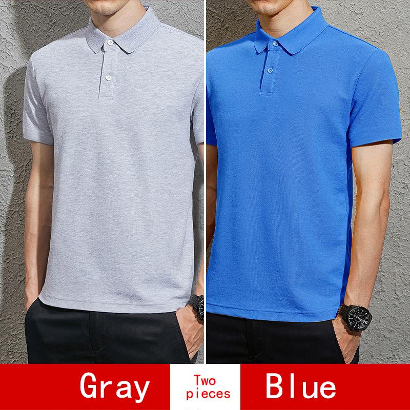 Men's Short-sleeved T-shirt Lapel Casual  Shirt Trend Summer Men's Top