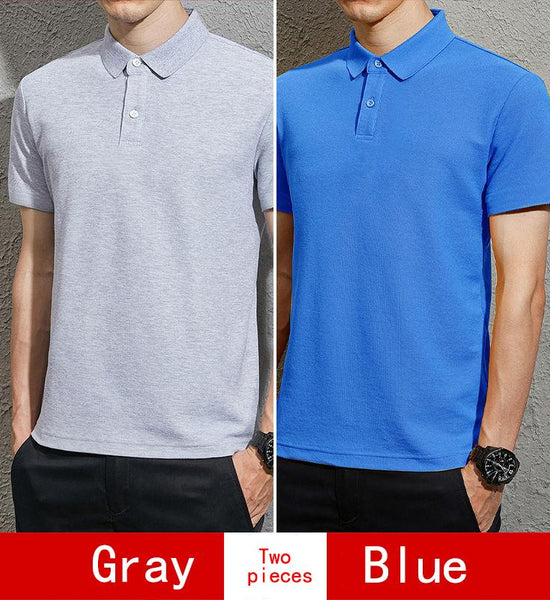 Men's Short-sleeved T-shirt Lapel Casual  Shirt Trend Summer Men's Top