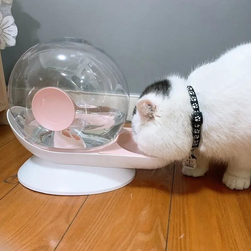 2.8L Automatic Pet Cat Water Fountain Dog Cat Pet Mute Drinker Feeder Bowl Pet Drinking Fountain Dispenser Automatic Water Replenishment