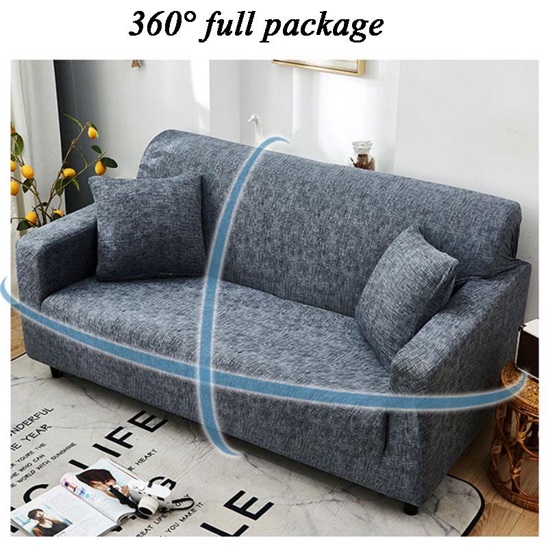 Cross Pattern Elastic Sofa Cover Stretch All-inclusive Magic Sofa Covers for Living Room Couch Cover Loveseat Sofa Slipcovers