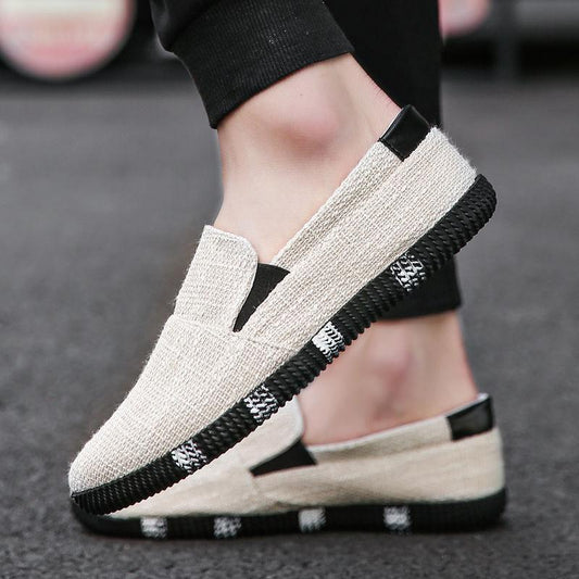 Summer Linen Canvas Shoes Casual Lazy Breathable Sneakers