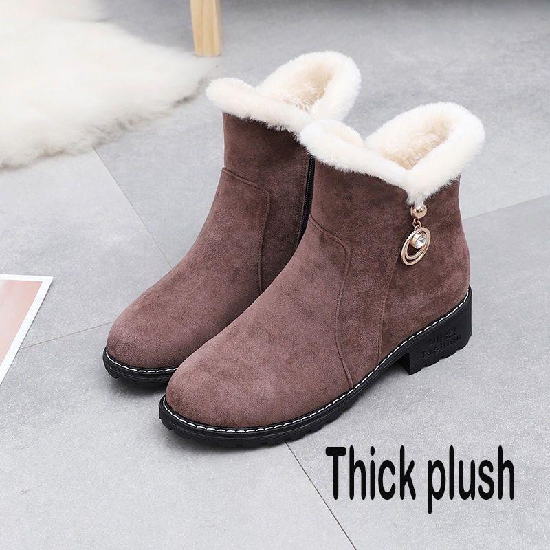 Women Boots Winter Warm Snow Boots Women Suede Ankle Boots Female Winter Cotton Shoes Botas Mujer