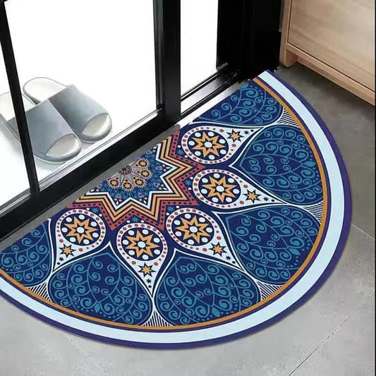 Semi-circular Carpet Door Pad Bedroom Carpet Door Pad Diameter 80/100 Cm Home Water Absorption Non-slip Enters The Door Pad Door Carpet