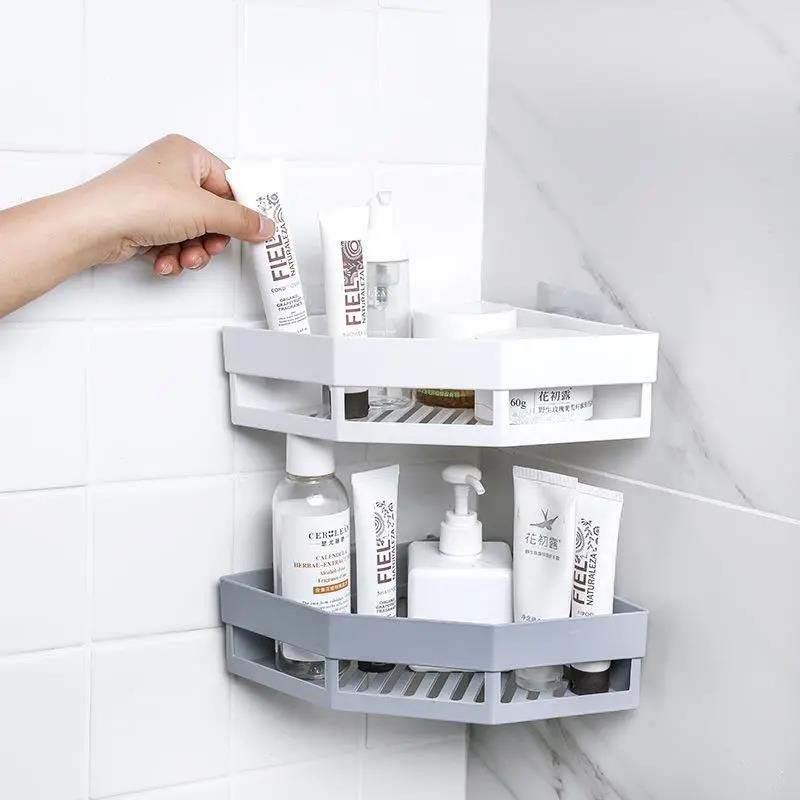 Bathroom Shelf Bathroom Wall Surface Wall Hanging Triangle Storage Frame Washing Station Toilet Corner Storage Rack