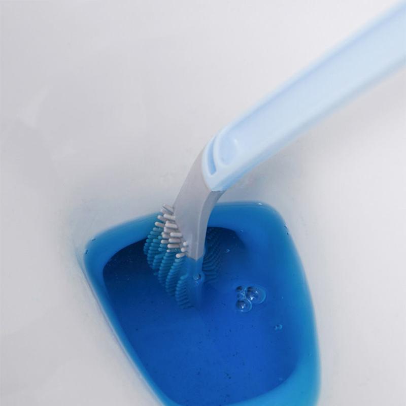 Golf Silicone Toilet Brush Household Brush No Dead Ends Multi-function Cleaning Toilet Wash Toilet Artifact Hang on The Wall