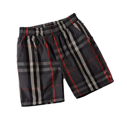 Summer Shorts Men's Trend Plaid Shorts Couple Men's Pants Summer Casual Pants