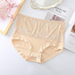 6XL Women's Panties 300 Catties Can Penetrate The Gas Lace Edge Briefs High Waist Plus Fat Widening Large Size Panties