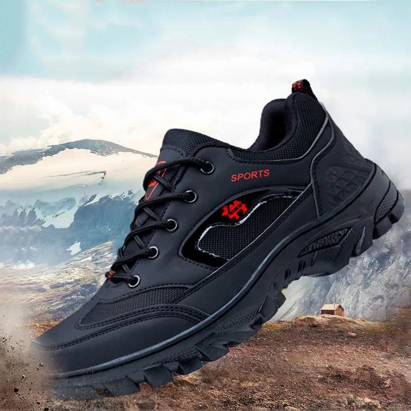 Summer Breathable Hiking Shoes Outdoor Leisure Sports Men's Mesh Shoes Non-slip Wear-resistant Hiking Shoes