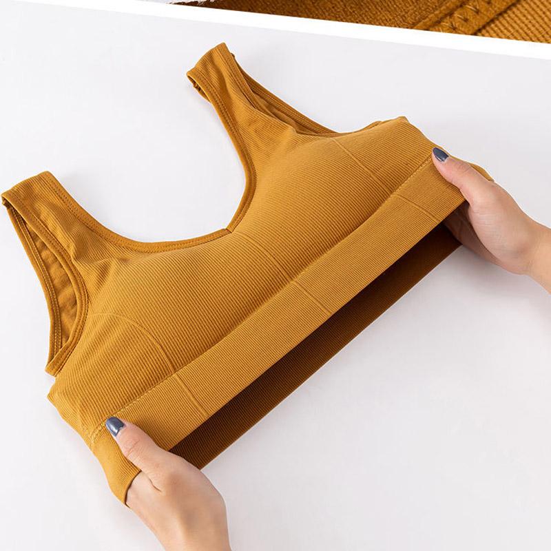 Korean Version of The Shock-proof Sling Gathered No Steel Ring Beautiful Back Elastic Skin-friendly Breathable Vest Type Women's Underwear Bra