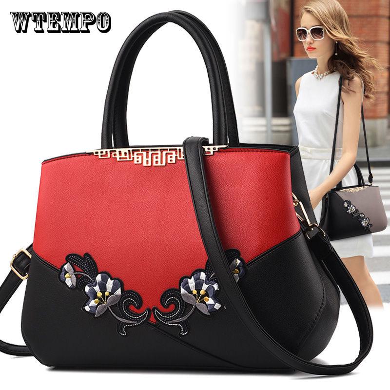 Women Shoulder Bag Fashion Women Embroidery Handbag