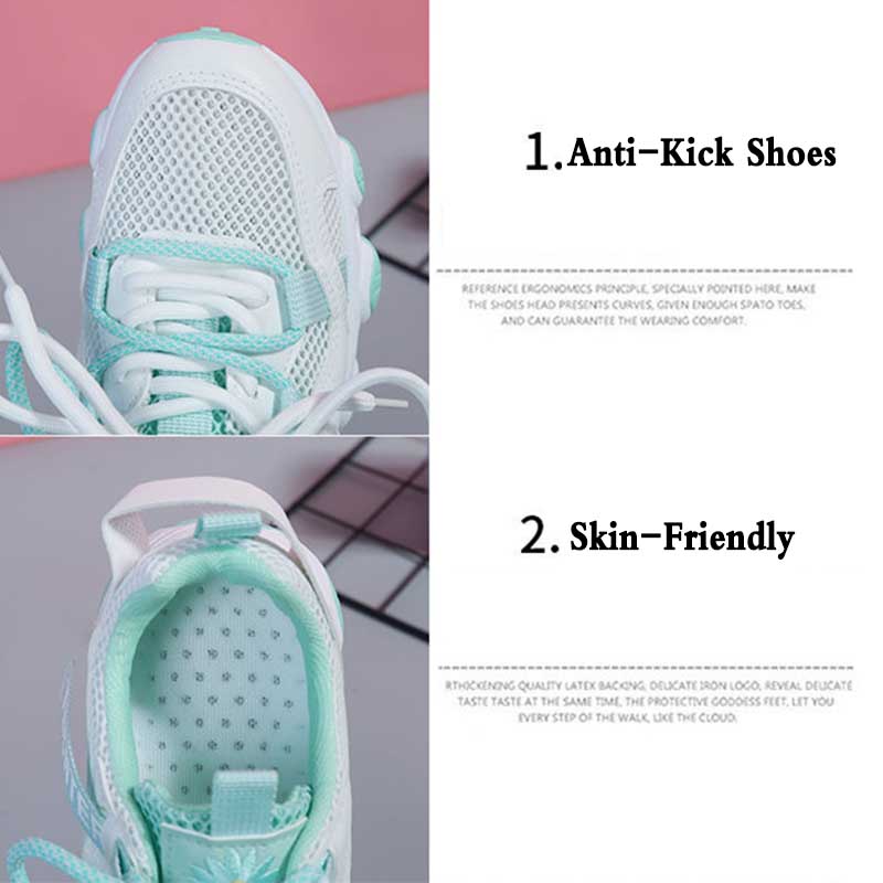 Spring and Summer All-match Lightweight Ladies Mesh Breathable Dad Shoes Sports Casual Women's Shoes