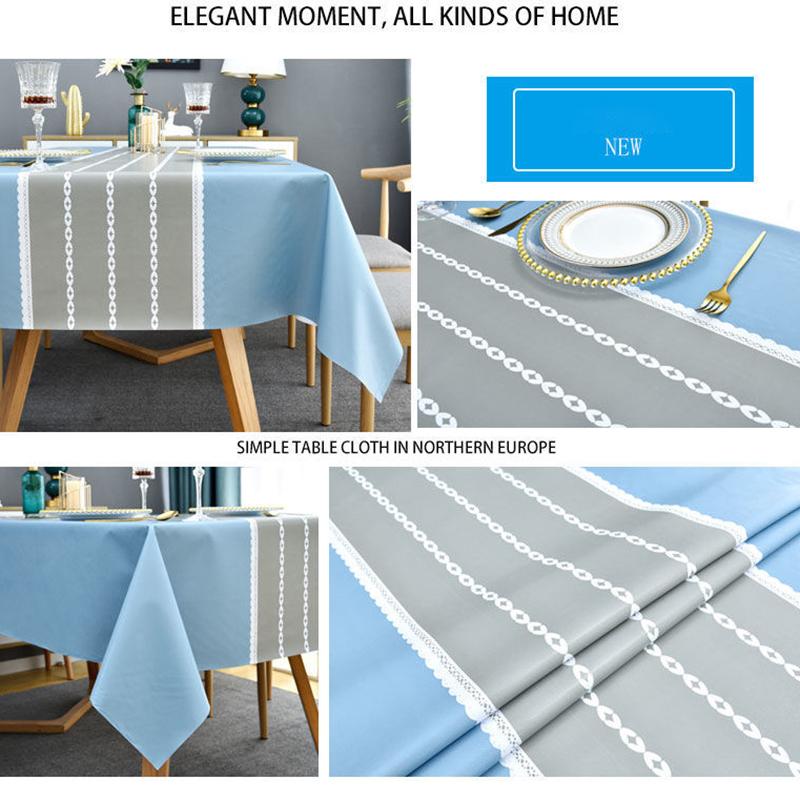 European Style Tablecloth Waterproof and Scalding Disposable Thickening High-end Table Cloth Household Coffee Table Mat Pvc Plastic Table Cloth